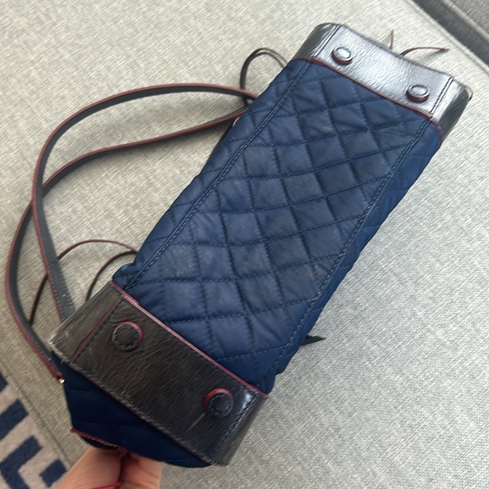 MZ Wallace  Navy and Black Quilted Women's Bag Purse - Picture 10 of 17